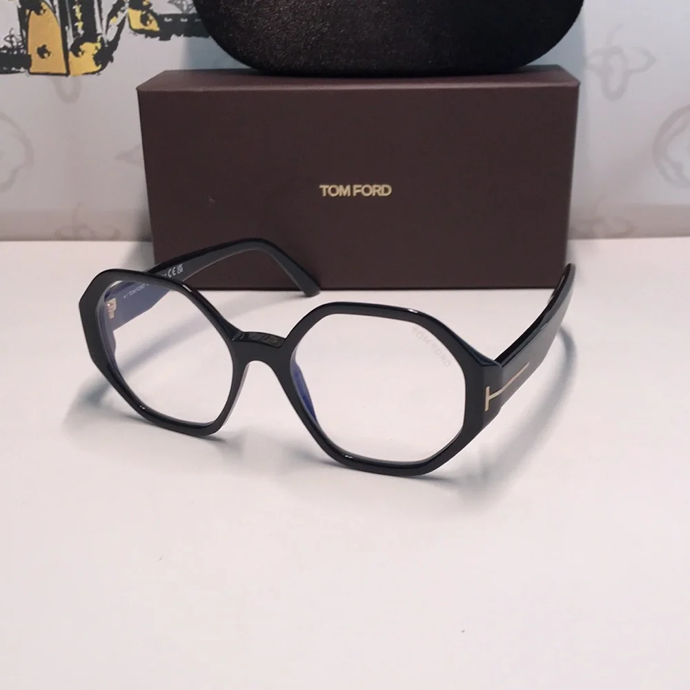 New Authentic Tom Ford TF5976-B 001 Black Eyeglasses - Picture 3 of 14